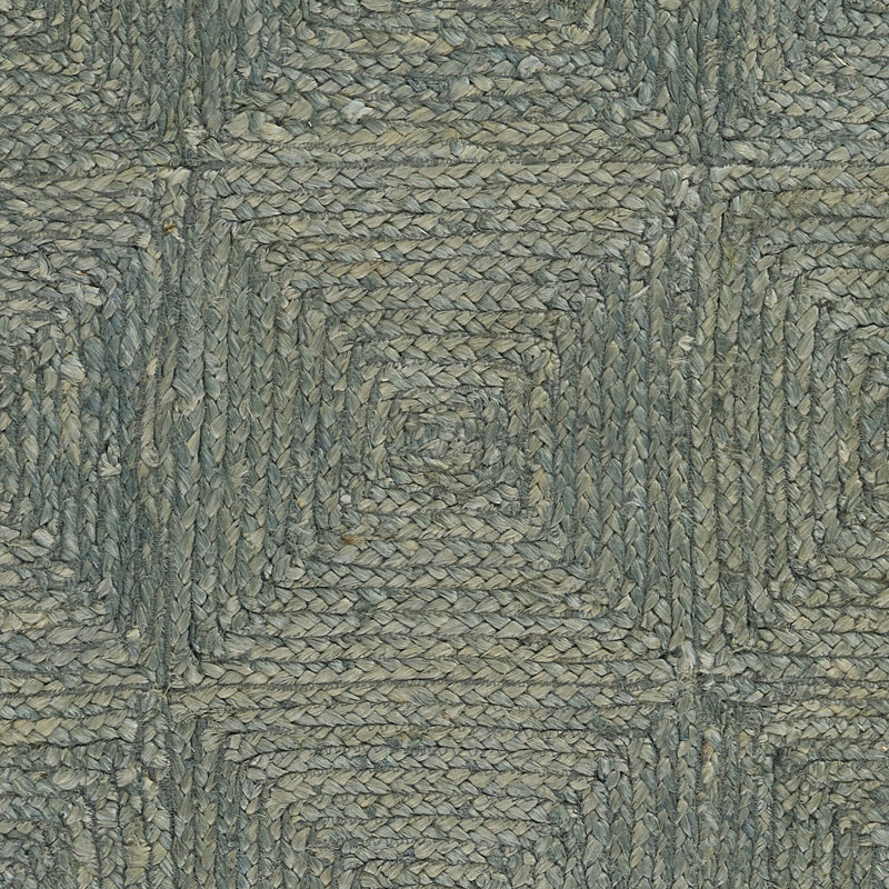 Momeni Maritime Hand Woven Jute Geometric Blue Area Rug 8'10" X 11'10", Rectangle 8'10" x 11'10"