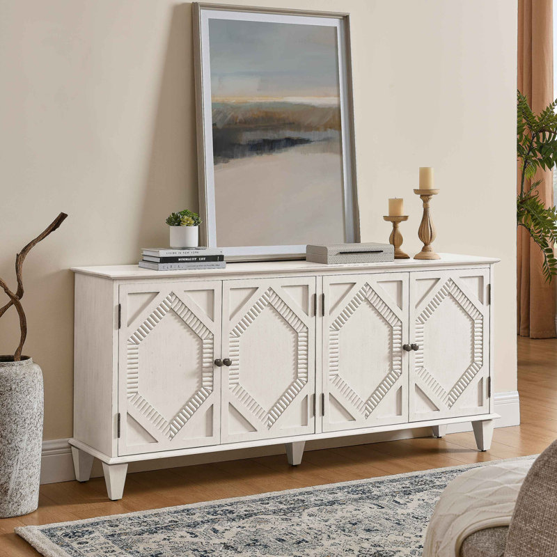 Buffet Mid Mid Century, Antique White