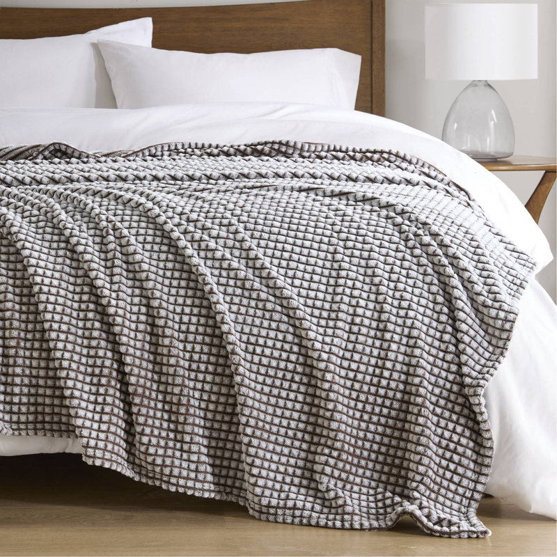 1 PCS Full/Queen Blanket Brown