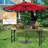 66.5'' Solid Wood Rectangular Adjustable Folding Table
