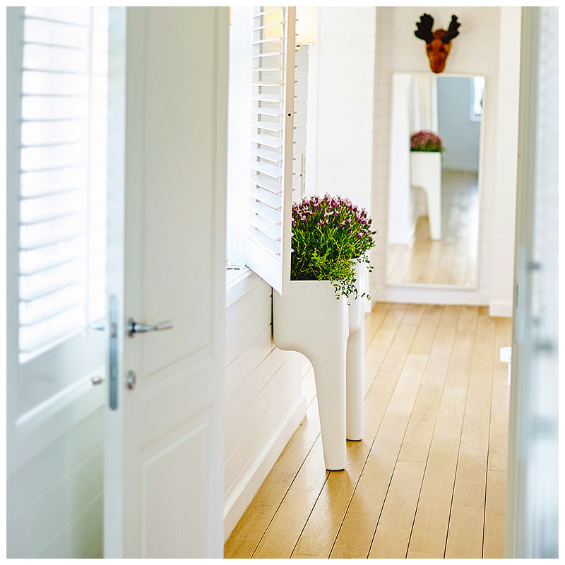 Pot Planter, 88cm H x 68cm W x 68cm D, White