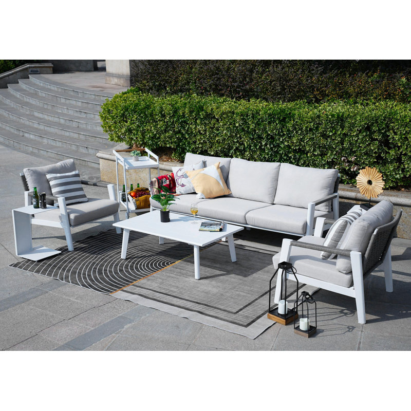 5 - Person Patio Conversation Set with Cushions