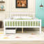 Lit plateforme en bois avec tête de lit, garde-corps et tiroirs de rangement Idahlia-232336864-232336865