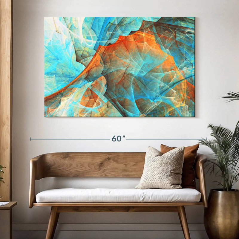 Abstrait numérique Avery Chill Out, H 34 po x l 51 po