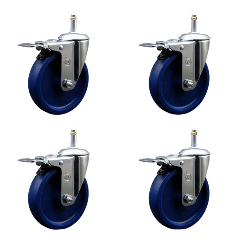 Solid Polyurethane Swivel Stem Caster