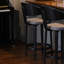 Fila Upholstered Stool with Solid Wood Frame-1128834859