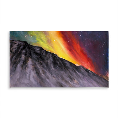 Aurora Borealis Mountain Tablecloth | Indoor/Outdoor Decor