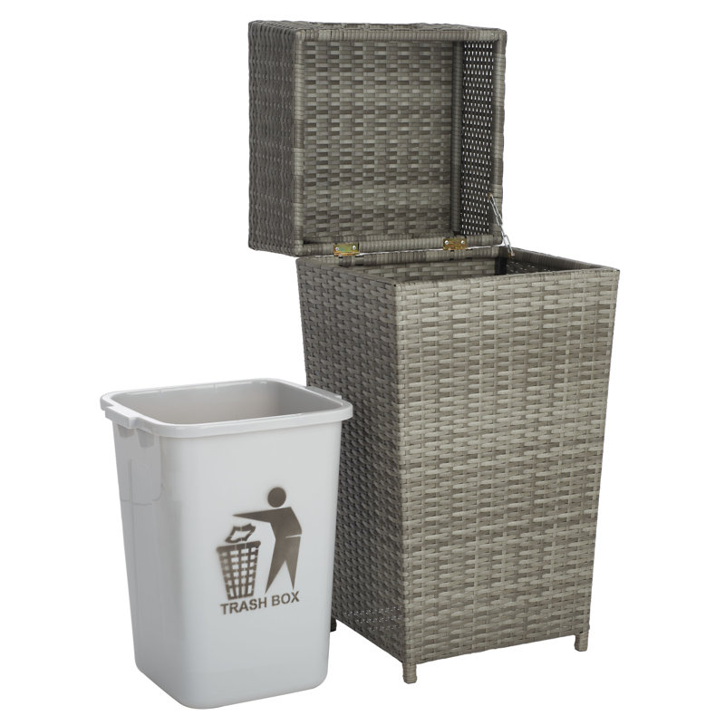 Poubelle 25 gallons Alayzia, gris