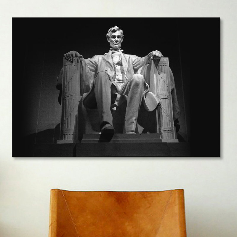 « politique lincolne », reproduction de photo sur toile, H 26 po x l 40 po x P 1,5 po
