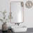 Eitzen Rectangle Wall Mirror High-Strength Tempered Glass and  Stainless Steels Framed Wall Mirror Accent Mirror-216028328-231624581