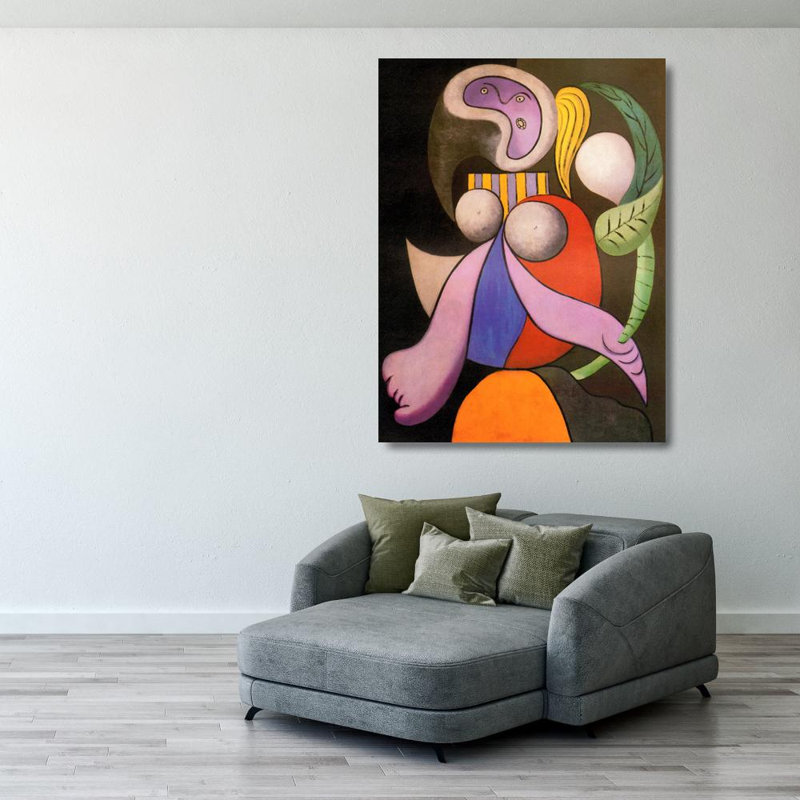 Femme à la fleur 1932 ISI-EY279, H 37 po x l 28 po