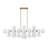 Balster 31-Light Dimmable Modern Linear Glass Bubble Chandelier