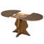 Ensemble de salle à manger extensible 5 pièces avec chaises rembourrées, parfait pour un décor de maison de campagne rustique et des sièges confortables-129386227-129386229-129386231