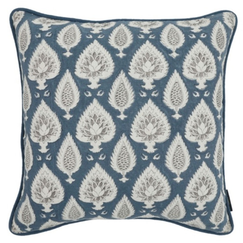 Isla Cotton Piped Edges Throw Pillow, Throw
