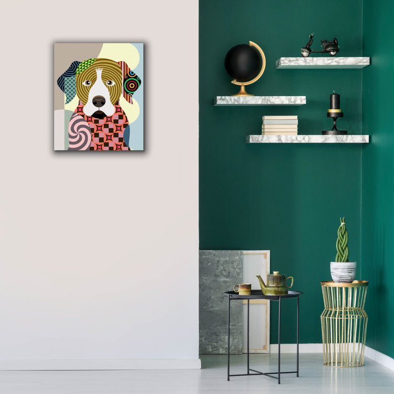 'Rottweiler' by Lanre Adefioye, Canvas Wall Art, 24" H x 20" W x 0.75" D