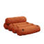 Canapé modulaire ajustable avec 5 coussins cylindriques et méridienne convertible en velours côtelé-1726432338