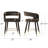 24" Velvet Counter Height Bar Stools With Gold Footrest-1800412464