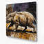 Faune, art mural en métal gris Aardvark-1273435760
