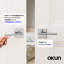 Poignée de porte d'intimité Mirra Design moderne dissimulé pour (lit et salle de bain) - Style minimaliste élégant en chrome-114645939