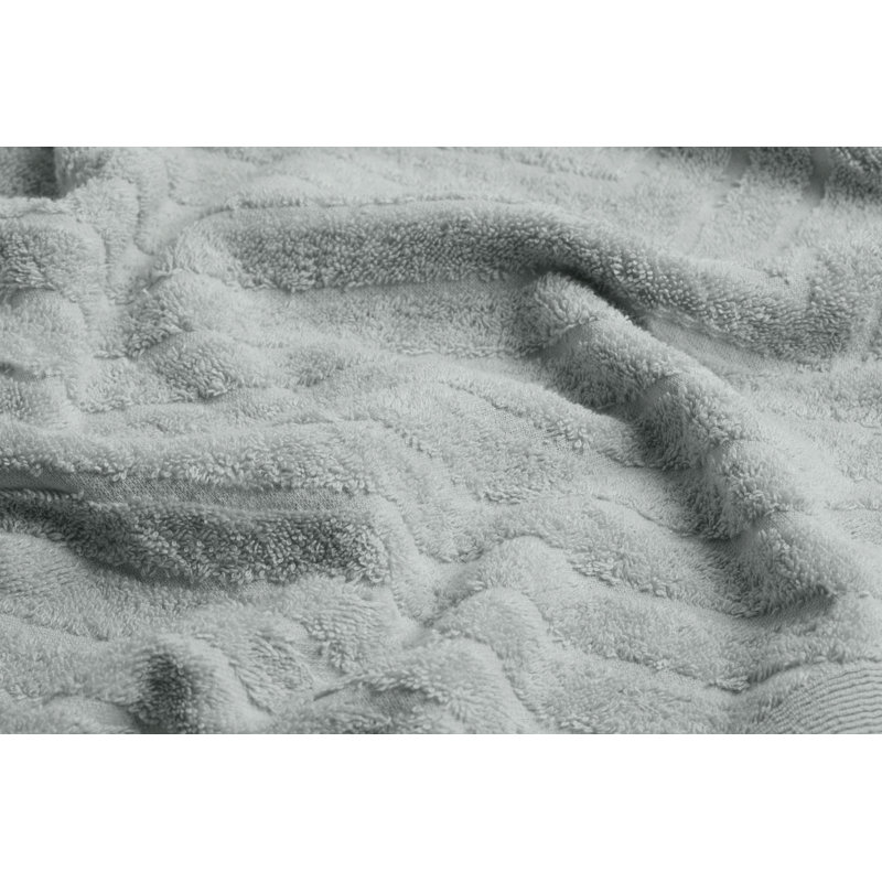 Ensemble de serviettes 100% coton 2 pièces Sigmon, gris