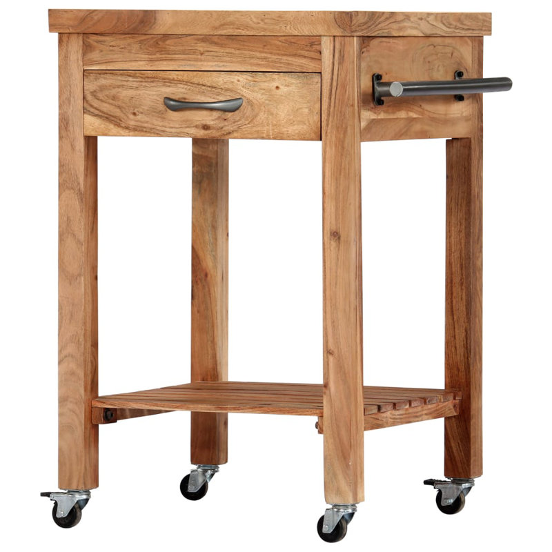 Ardie Solid Wood Kitchen Cart