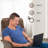 Fauteuil inclinable pivotant avec repose-pieds en similicuir-283934293