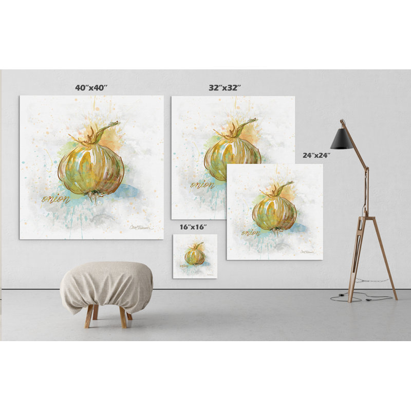 " Veggie Onion ", 32" H x 32" W x 1.5" D