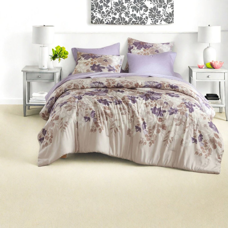 Comfortable Bedding Sets Polyester Twin, Floral Modern Home Style