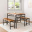 Ensemble de table de salle à manger de style industriel 3 pièces