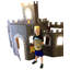 Grand château en carton 3D