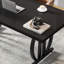 Bureau d'ordinateur moderne simple en bois noir l 62,99 po