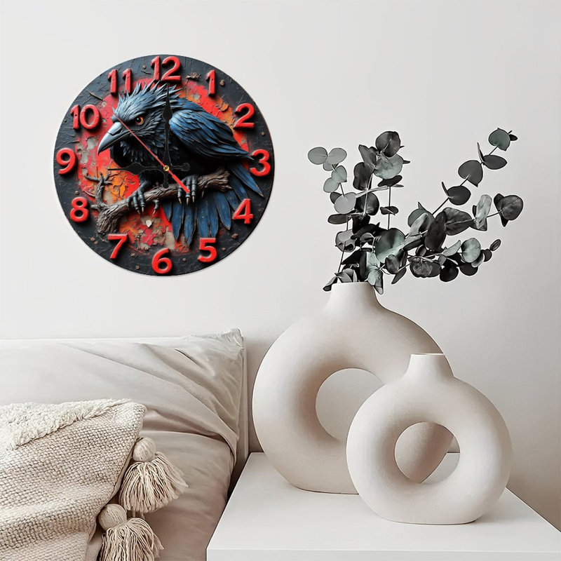 Horloge murale Black Raven