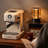 Small Home Semi-Automatic Retro Espresso Coffee Maker, Capsule Extraction with Steam Milk Frothing