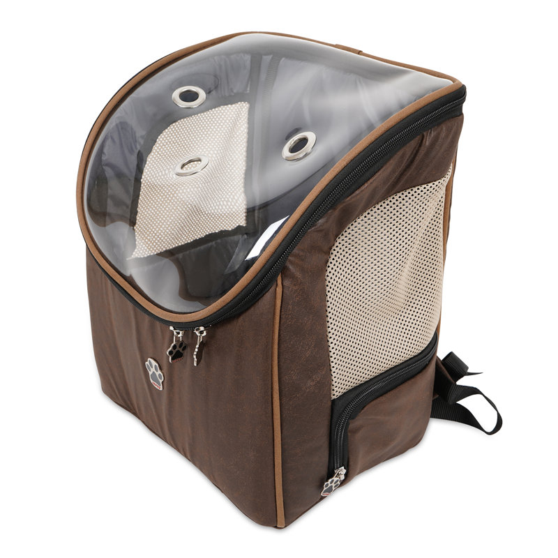 Sac à dos pour chien et chat approuvé par les compagnies aériennes, Brun
