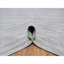 Tapis surdimensionné en laine tissé à la main 12 pi x 12 pi blanc Striae 12 pi
