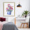Cadre flottant Blue Dynasty Blooms, design par Shelly Craig