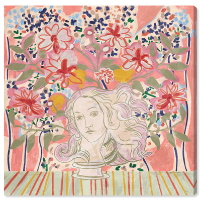 Art mural bohème flottant à motif floral Boho par Art Remedy