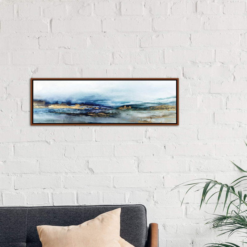 " Elusive Dreams " by Isabelle Z Painting Print, 12" H x 36" W x 1.5" D, Classic Wood Framed Canvas