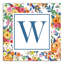«Wildflower Monogram», art textuel sur toile tendue-410615782