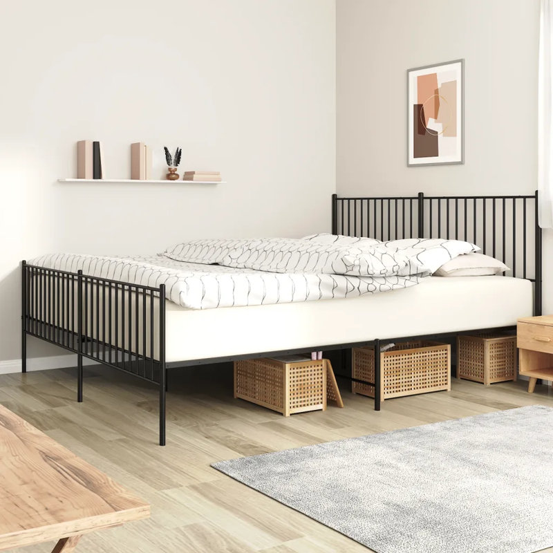 Lemual Metal Bed, 183 x 213 cm