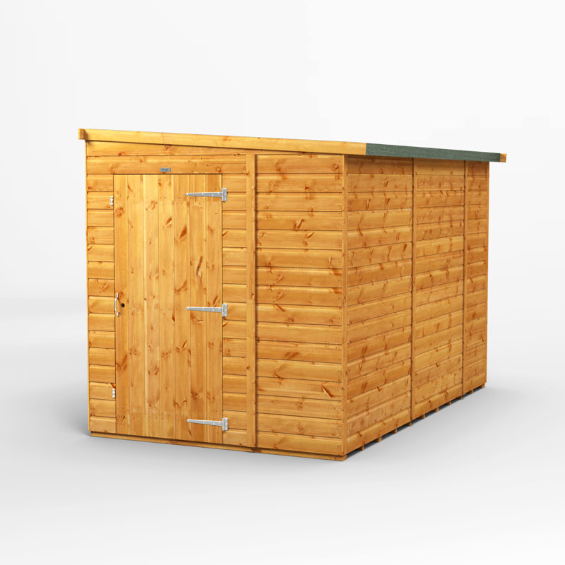 Powersheds 10 x 6ft Timber Tongue & Groove Windowless Pent Garden Shed
