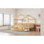 Lit en bois avec lit gigogne simple-157738087-157738080