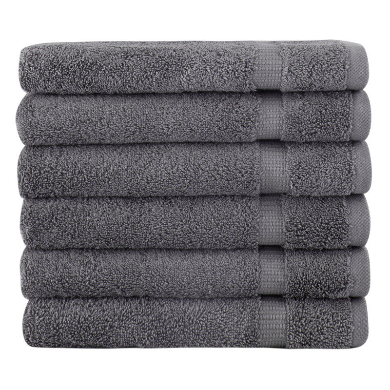 Essuie-mains en coton turc Agathon, Gris