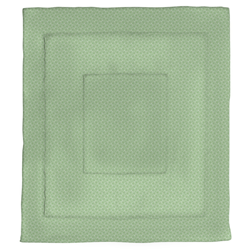 Édredon simple réversible Katelyn Elizabeth, Édredon simple TG, Vert / blanc