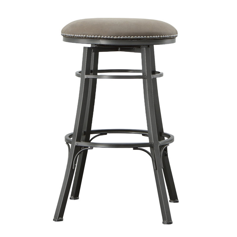 Harine Swivel Upholstered Counter Stool with Metal Frame, Bar Stool (30" Seat Height)