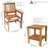 Sibyl 3-Piece Meranti Wood Patio Conversation Set