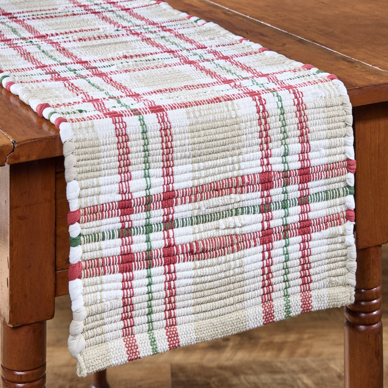  Cozy Christmas Chindi Table Runner 13 Inches x 36 Inches, 36" L x 13" W