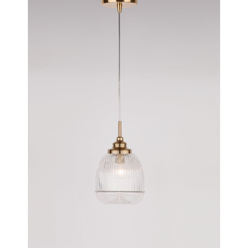1 - Light Satin Gold Single Pendant