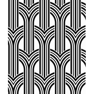Designs Onyx Hendrix Arches Non-Woven Unpasted Wallpaper