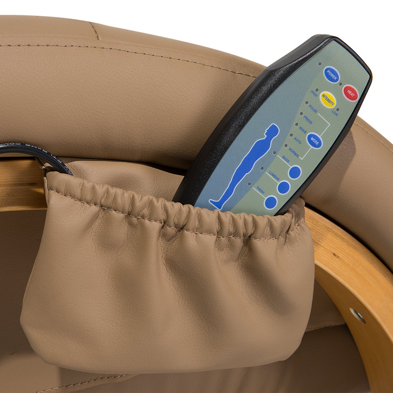 Rebeca 70cm Wide Rocker Ergonomic Recliner with Massager, Beige